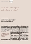 Vorschauseite 1: selbstlos, fürsorglich, aufopfernd – oder?