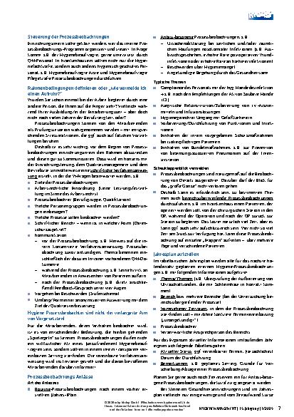 Vorschauseite 5: Fortbildung Hygienemanagement in Gesundheitseinrichtungen