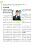 Vorschauseite 1: Maßnahmen gegen den Personalmangel: Teil 5 - Die Zeit drängt, alle müssen handeln