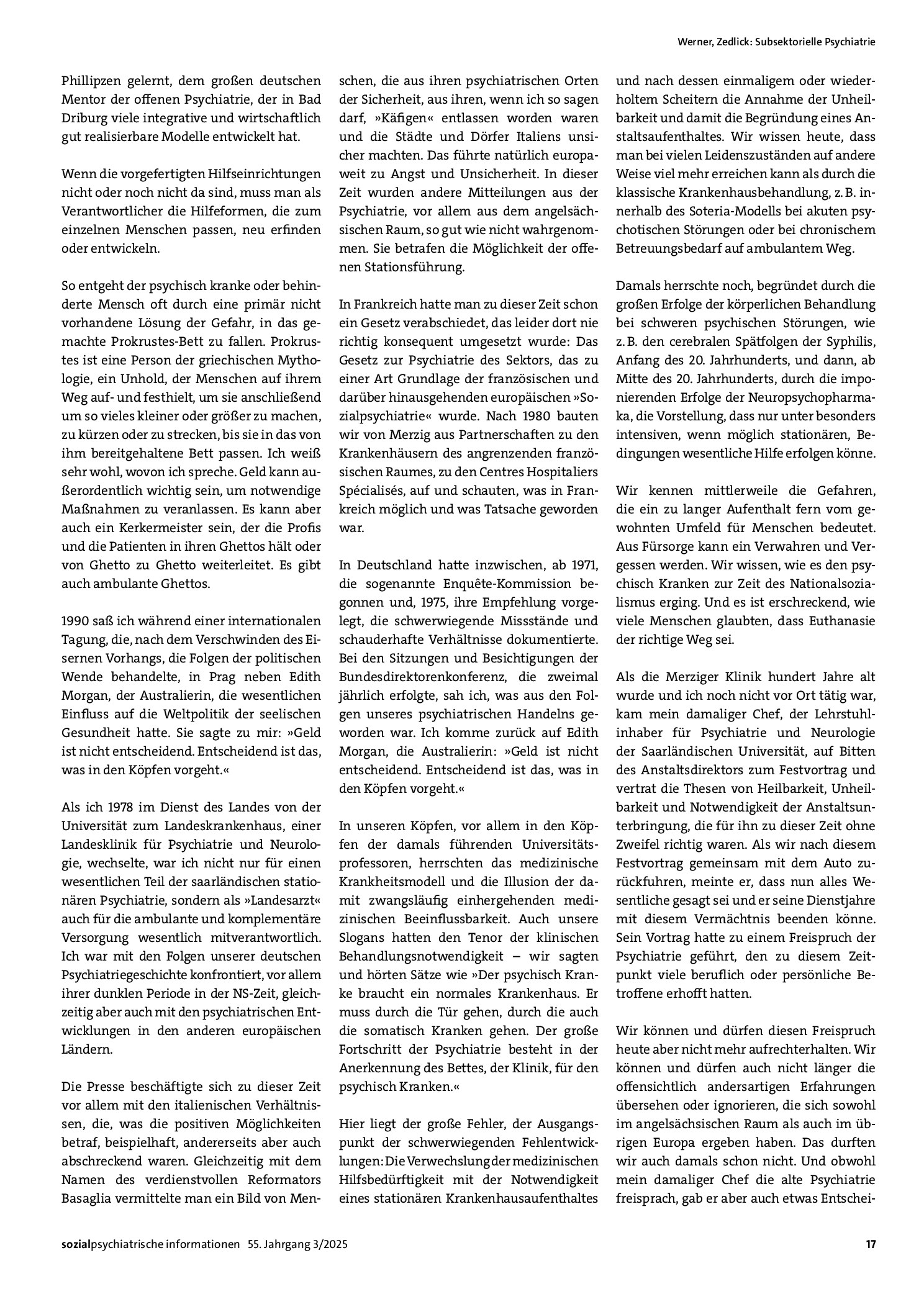 Vorschauseite 3: Subsektorielle Psychiatrie