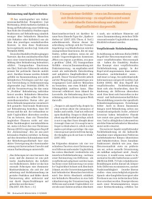 Vorschauseite 3: Verpflichtende Nichtbehinderung, grausamer Optimismus und Schuldabwehr