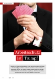Vorschauseite 1: Arbeitsschutz ist Trumpf.