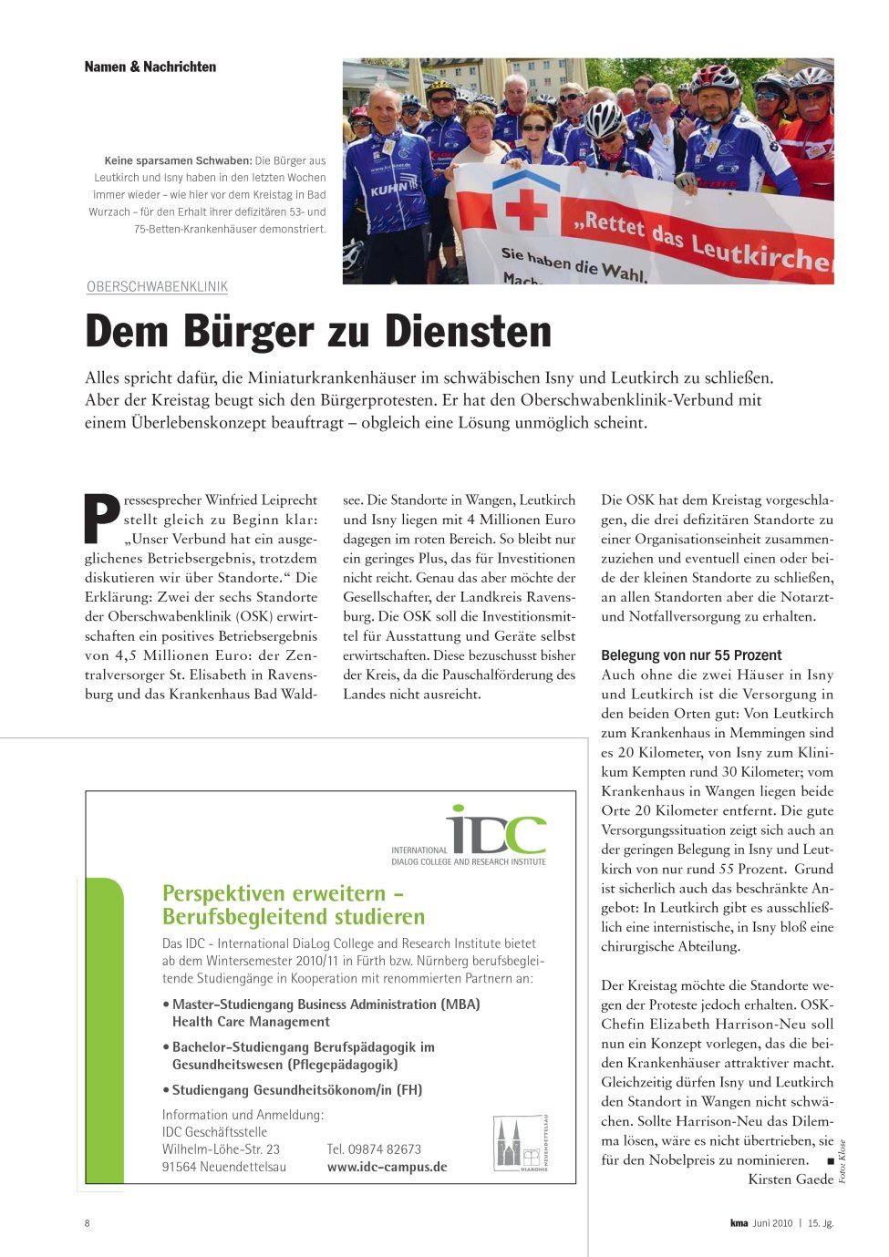 Vorschauseite 1: Dem Bürger zu Diensten