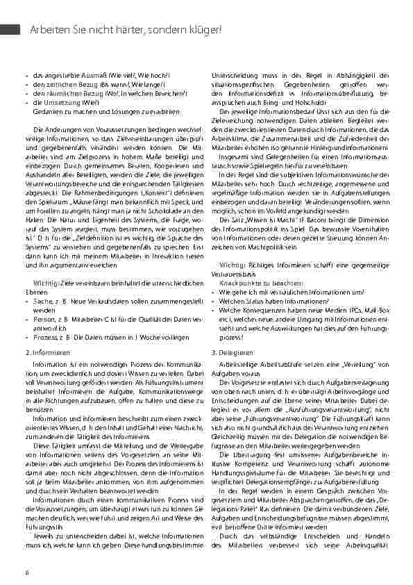 Vorschauseite 3: Delegieren, Korrigieren, Motivieren“ – die Grundlagen. Arbeiten Sie nicht härter, sondern klüger! – Teil II.