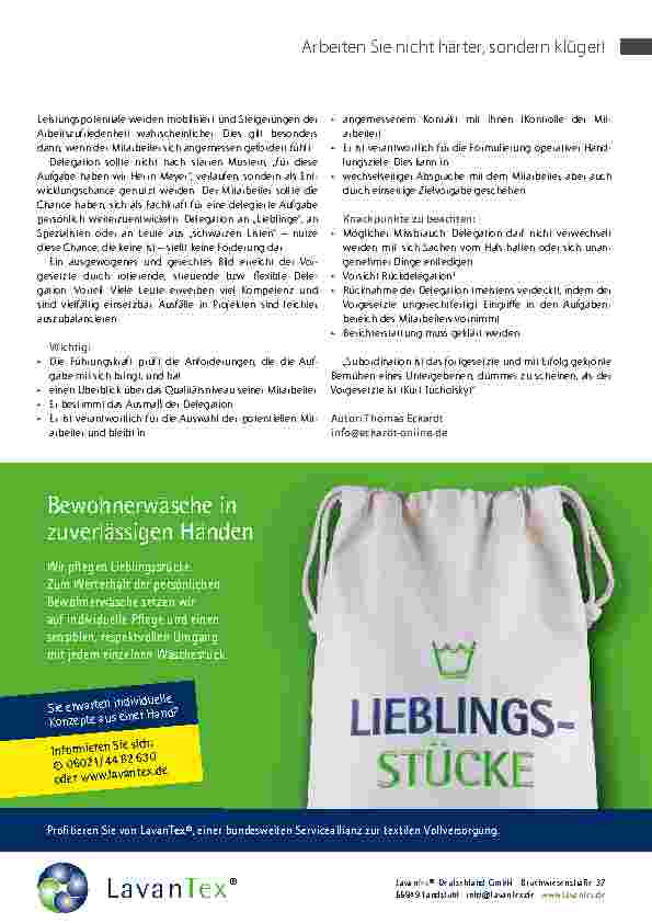 Vorschauseite 4: Delegieren, Korrigieren, Motivieren“ – die Grundlagen. Arbeiten Sie nicht härter, sondern klüger! – Teil II.