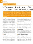 Vorschauseite 1: Wirksamkeit von Behandlungsmethoden für nicht-spezifischen Kreuzschmerz