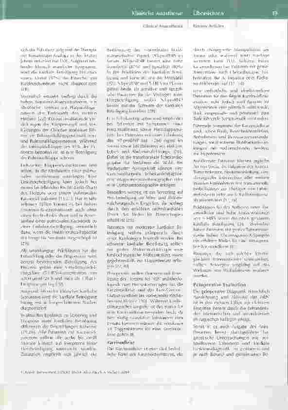 Vorschauseite 4: Perioperatives Management bei Patienten mit Karzinoidsyndrom/ Neuroendokrine Neoplasie