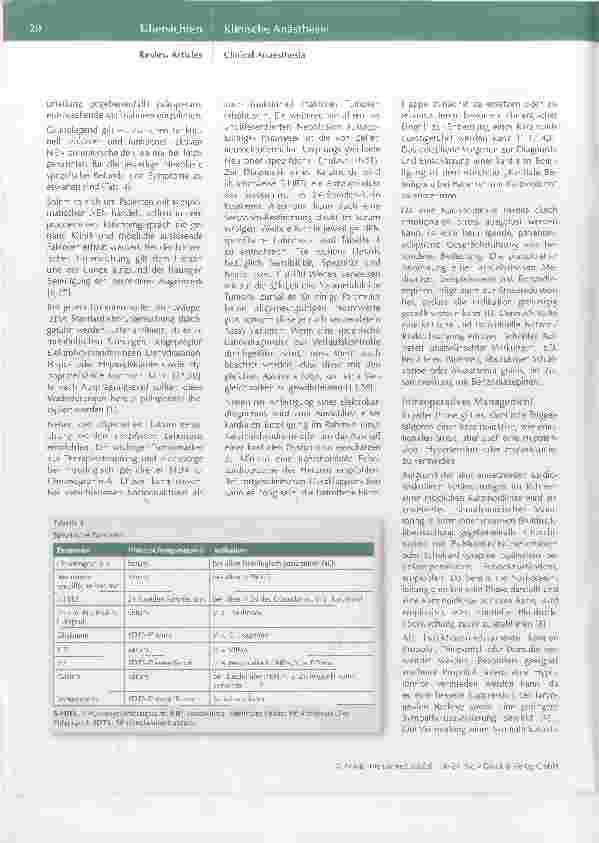 Vorschauseite 5: Perioperatives Management bei Patienten mit Karzinoidsyndrom/ Neuroendokrine Neoplasie