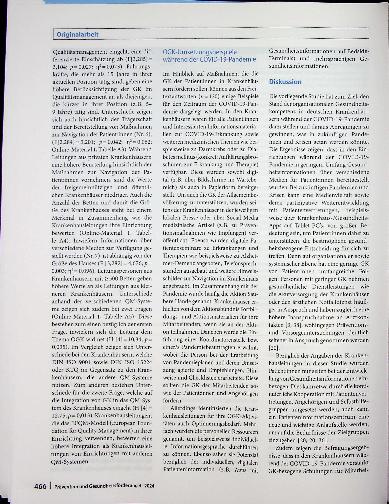 Vorschauseite 6: Organisationale Gesundheitskompetenz in deutschen Krankenhäusern während der COVID-19- Pandemie - Ergebnisse einer Querschnittstudie unter Krankenhausleitungen