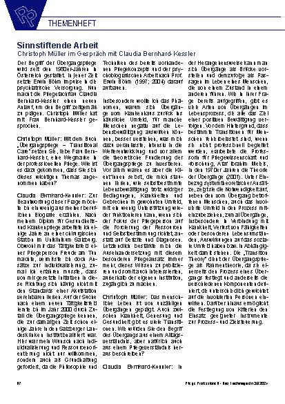 Vorschauseite 1: Sinnstiftende Arbeit