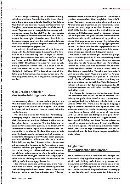 Vorschauseite 2: Weiterbildungsbeteiligung älterer Dialysemitarbeitenden Motivund Kriterienanalyse zur Teilnahmebereitschaftsförderung Mitarbeitender ab 50+