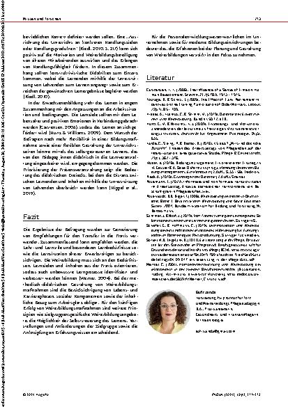 Vorschauseite 3: Weiterbildungsbeteiligung älterer Dialysemitarbeitenden Motivund Kriterienanalyse zur Teilnahmebereitschaftsförderung Mitarbeitender ab 50+