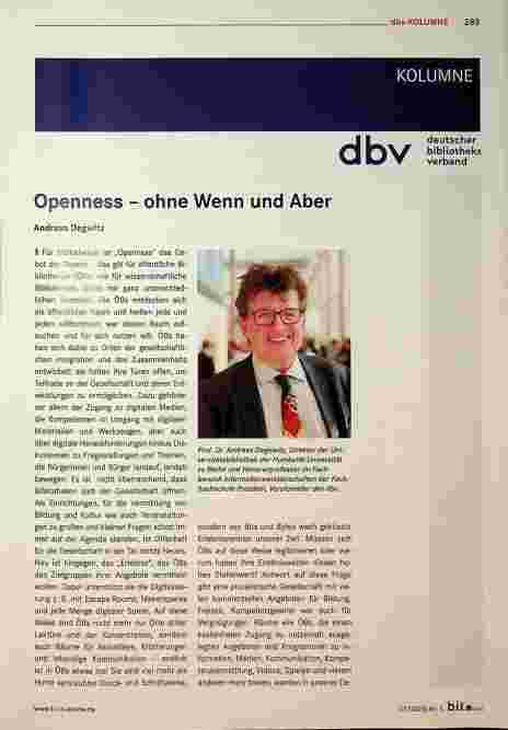 Vorschauseite 1: Opernhaus - ohne Wenn und Aber