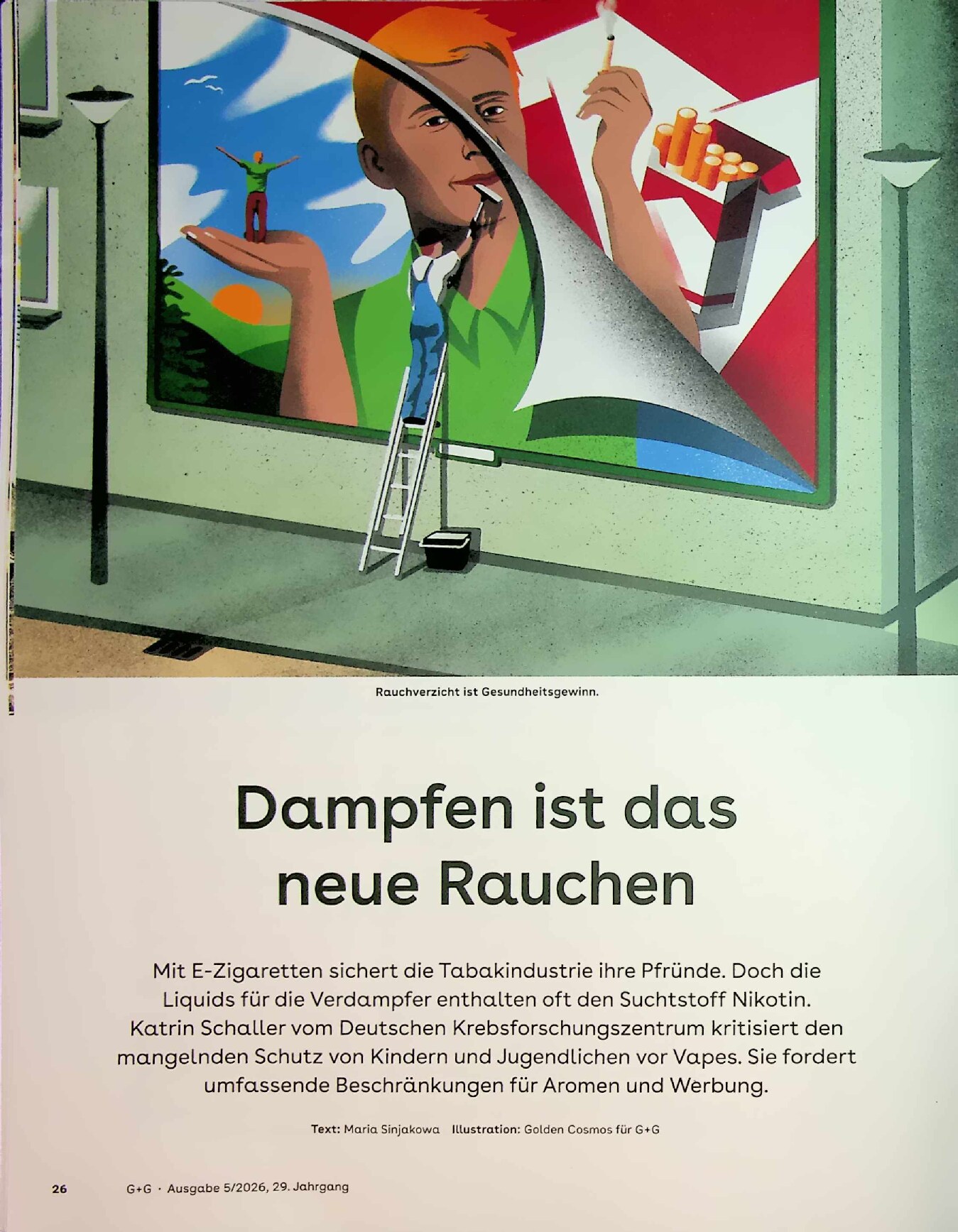 Vorschauseite 1: Dampfen ist das neue Rauchen