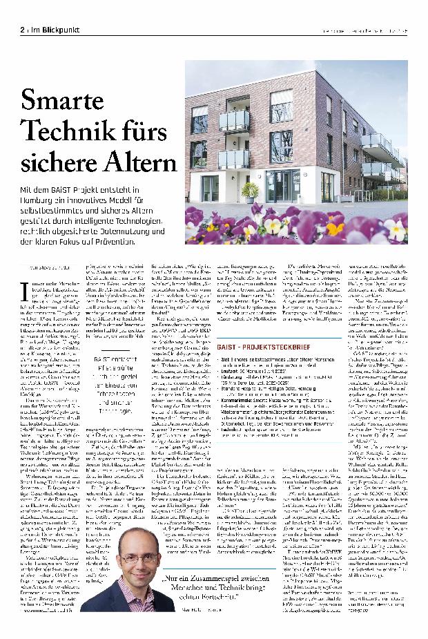 Vorschauseite 1: Smarte Technik fürs sichere Altern
