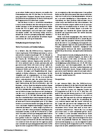 Vorschauseite 2: Konzepte zur Pathophysiologie des Post-COVID-Syndroms