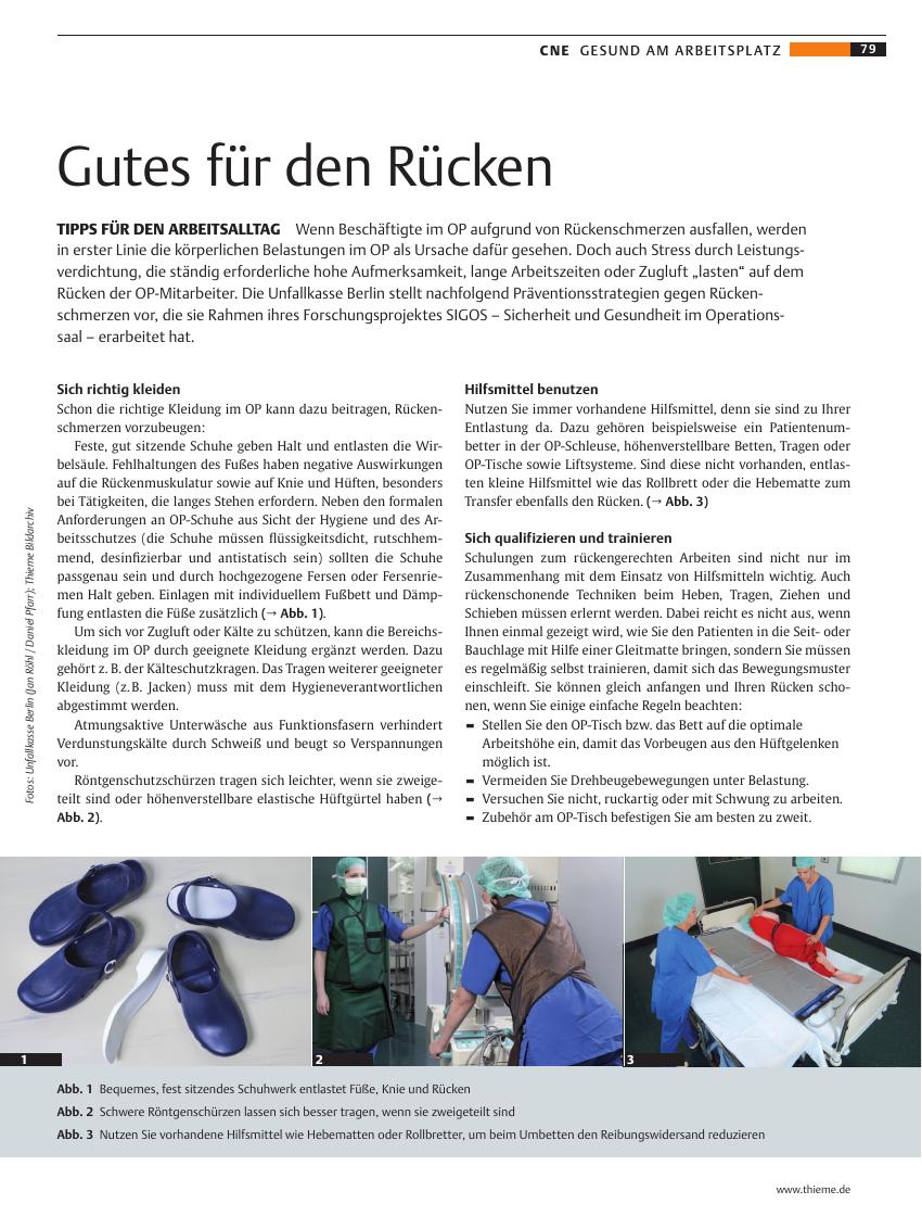 Vorschauseite 1: Gutes für den Rücken