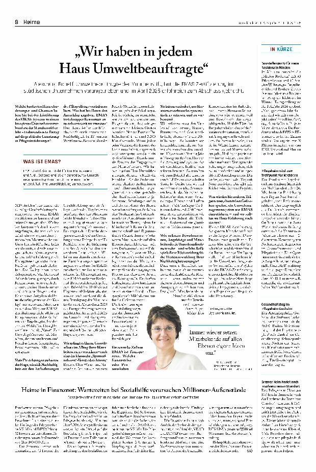 Vorschauseite 1: „Wir haben in jedem Haus Umweltbeauftragte“