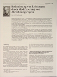 Vorschauseite 1: Rationierung von Leistungen durch Modifizierung von Abrechnungsregeln