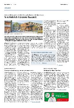 Vorschauseite 1: In erheblich kürzerer Bauzeit.