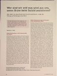 Vorschauseite 1: Wer sind wir und was wird aus uns, wenn Ärzte beim Suizid assistieren?