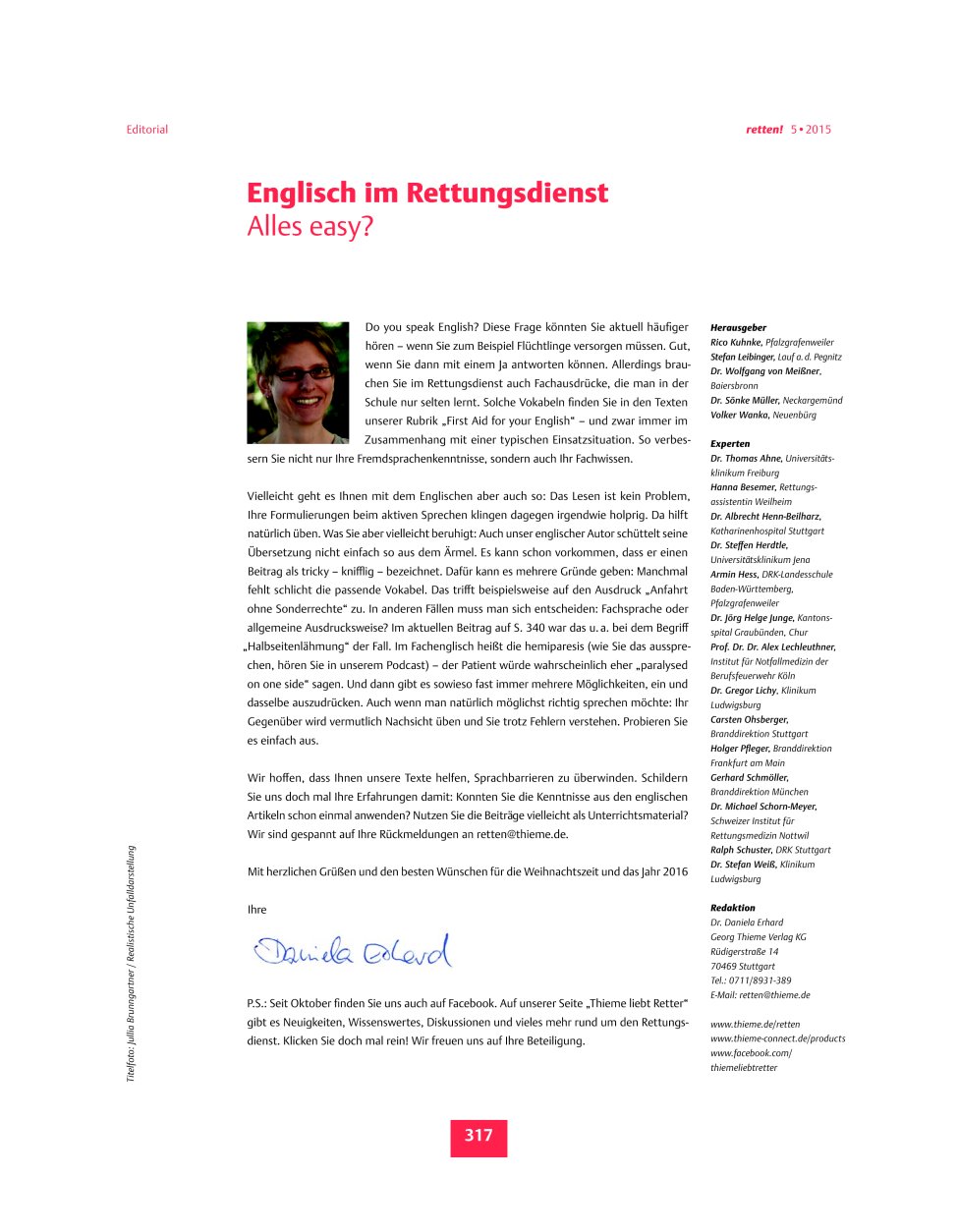 Vorschauseite 1: Englisch im Rettungsdienst ? Alles easy?