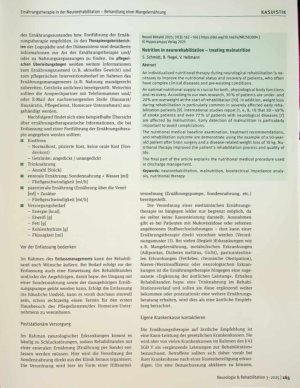 Vorschauseite 4: Ernährung in der Neurorehabilitation - Behandlung einer Mangelernährung