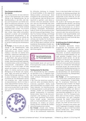 Vorschauseite 3: Hype oder hilfreich? KI in der Ergotherapie