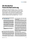 Vorschauseite 1: Die Borderline-Persönlichkeitsstörung