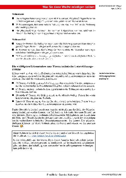 Vorschauseite 6: Beraterbrief Pflege Heft 8-2024