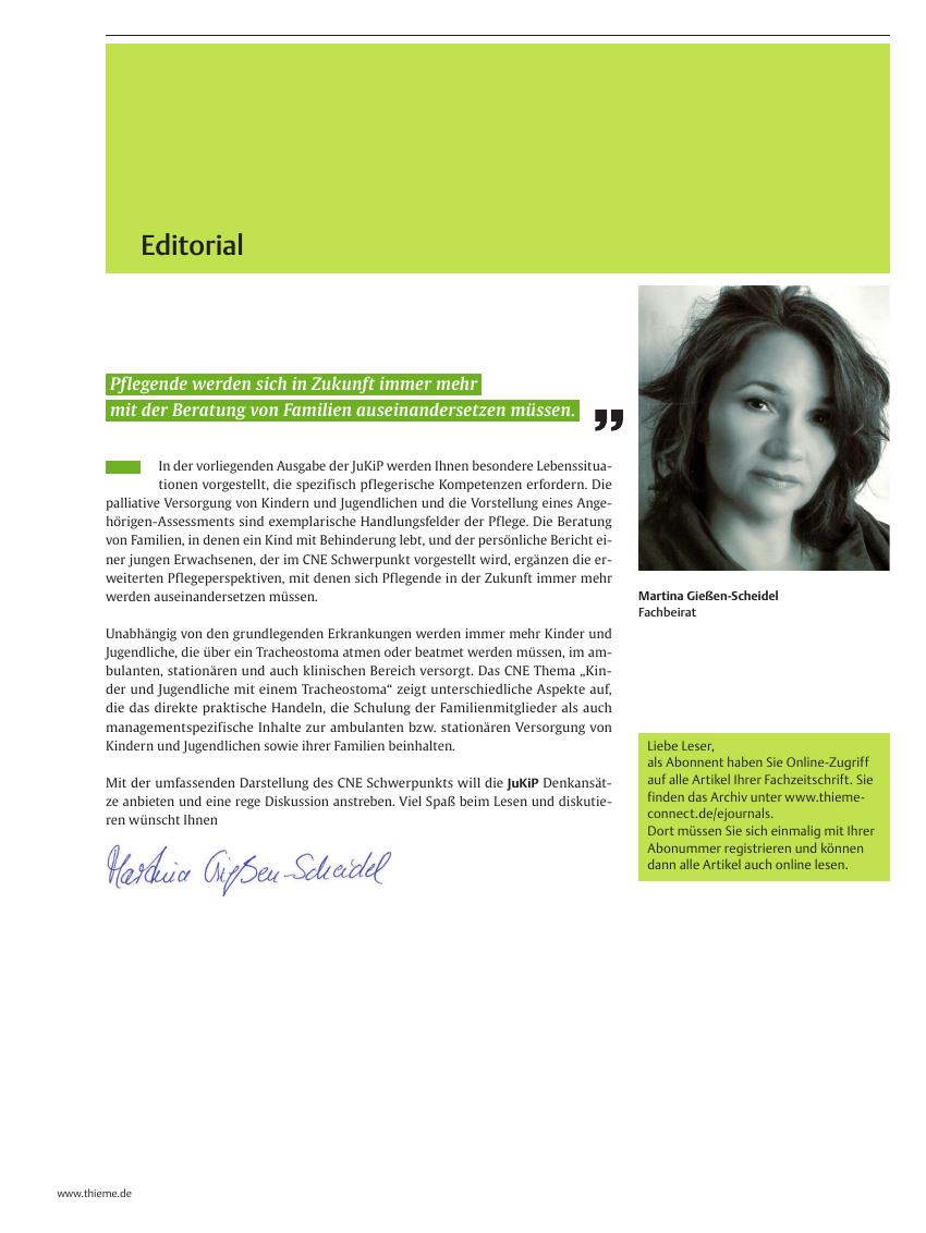 Vorschauseite 1: Editorial