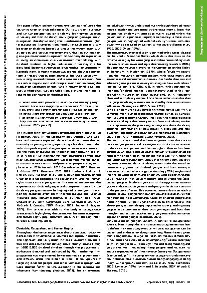 Vorschauseite 2: Behinderung, Betätigung und Menschenrechte im nordeuropäischen Kontext