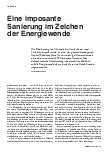 Vorschauseite 1: Eine imposante Sanierung im Zeichen der Energiewende