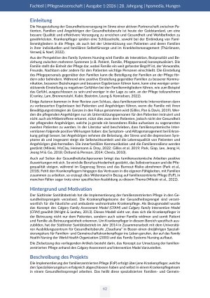 Vorschauseite 2: Die Implementierung der familienzentrierten Pflege in den Gesundheitssprengeln des Südtiroler Sanitätsbetriebes
