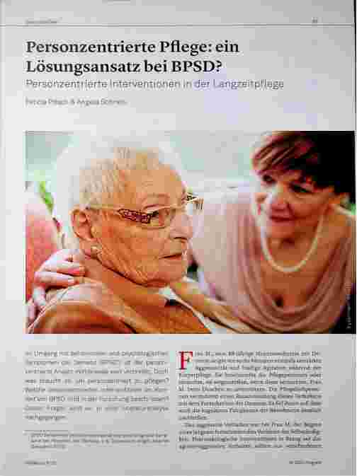 Vorschauseite 1: Personenzentrierte Pflege: ein Lösungsansatz bei BPSD? Personenzentrierte Interventionen in der Langzeitpflege