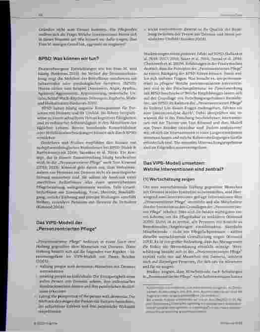 Vorschauseite 2: Personenzentrierte Pflege: ein Lösungsansatz bei BPSD? Personenzentrierte Interventionen in der Langzeitpflege