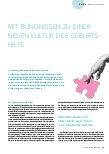 Vorschauseite 1: Mit Bündnissen zu einer neuen Kultur der Geburtshilfe