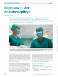 Vorschauseite 1: Anleitung in der Anästhesiepflege
