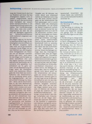 Vorschauseite 4: Zur Ruf bereitschaft - Zeit zwischen Abruf und Arbeitsaufnahme - Abstellen auf die »Verfügbar keit am Patienten«