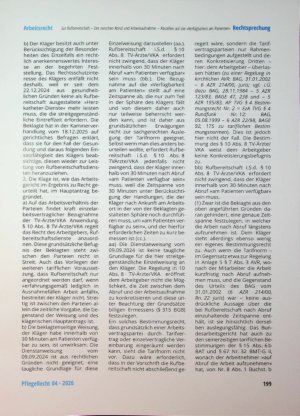 Vorschauseite 5: Zur Ruf bereitschaft - Zeit zwischen Abruf und Arbeitsaufnahme - Abstellen auf die »Verfügbar keit am Patienten«