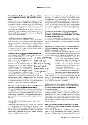 Vorschauseite 3: «Wir arbeiten an alltagsrelevanten Verhaltensänderungen»