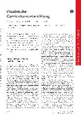 Vorschauseite 1: Praxisnahe Curriculumentwicklung zwischen Systematik und Irrationalität
