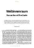 Vorschauseite 1: Weltinnenraum: Bauwerke und ihre Seele