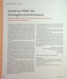 Vorschauseite 1: Aufruf zur Wahl der Dienstgebervertreter(innen)