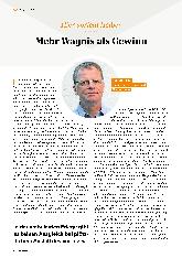 Vorschauseite 1: Mehr Wagnis als Gewinn