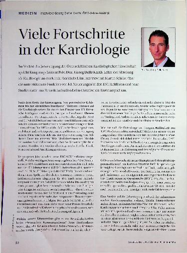 Vorschauseite 1: Viele Fortschritte in der Kardiologie.