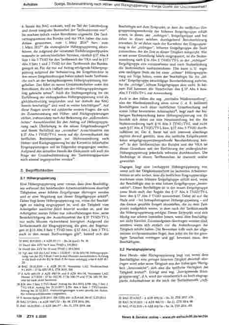 Vorschauseite 2: Stufenzuordnung nach Höherund Rückgruppierung - Ewige Quelle der Unzufriedenheit? - Teil 1