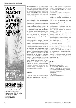 Vorschauseite 3: Frantz Fanon und die Psychiatrie