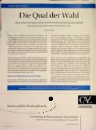 Vorschauseite 1: Die Qual der Wahl