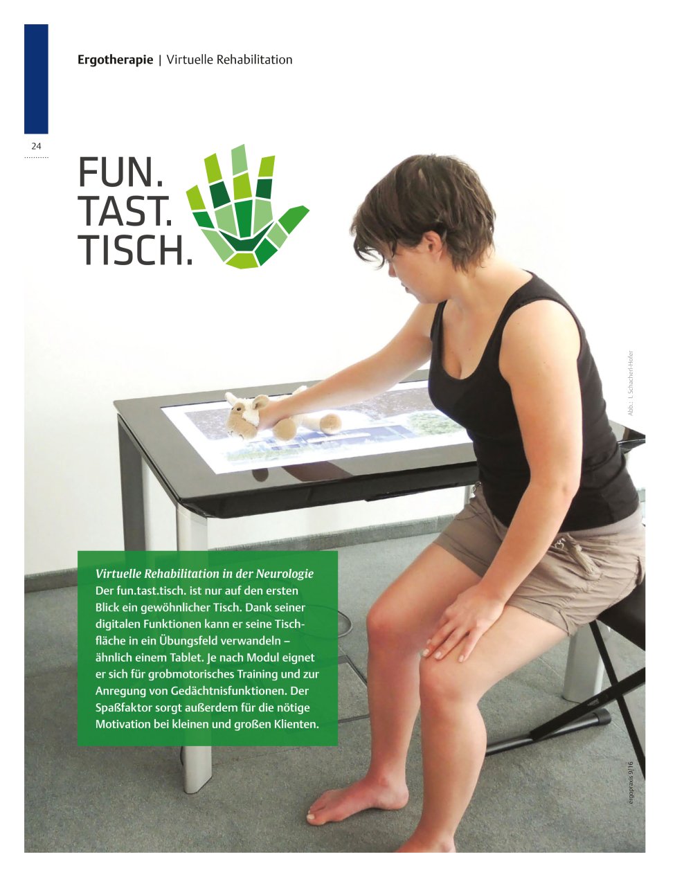 Vorschauseite 1: Virtuelle Rehabilitation in der Neurologie ? FUN.TAST.TISCH.